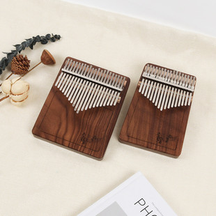 17音21音拇指琴黑胡桃木板式 手指琴卡林巴男女生初学简单易学乐器