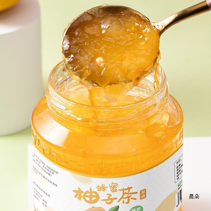 新日期蜂蜜柚子茶柠檬茶百香果茶502g泡水喝的冲饮水果茶饮料果酱