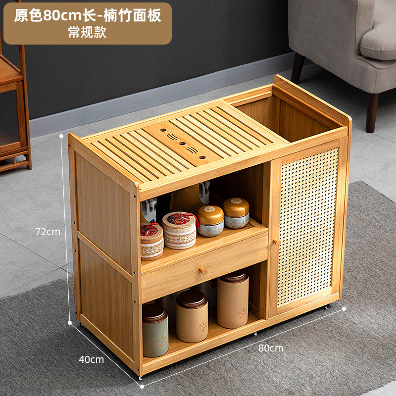 可移动新中式茶台茶桌家用放阳台泡茶桌茶水柜办公室一整套小茶几