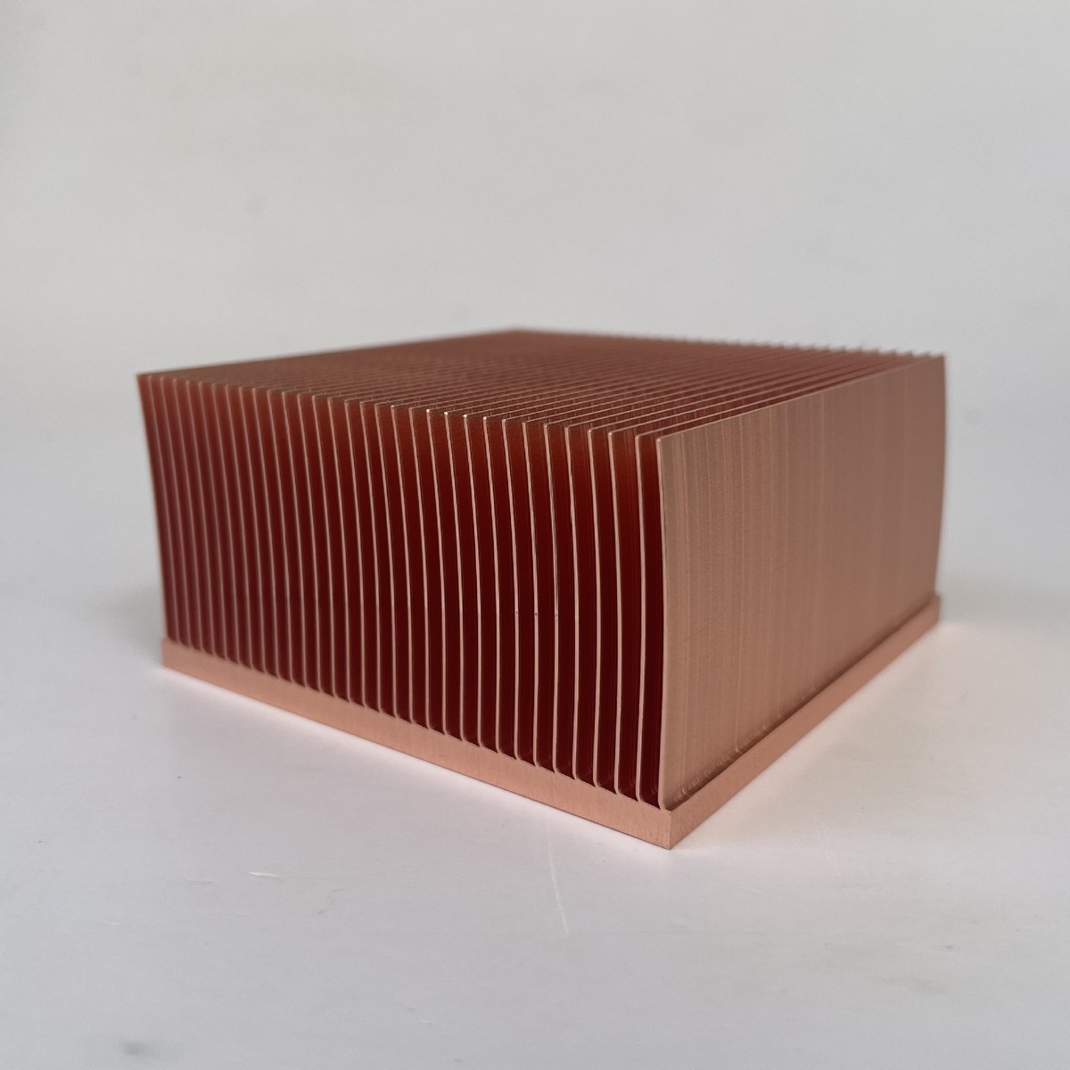 厂家直供铜铲散热片80x80x40mm散热齿铲齿散热器铜工业设备高密