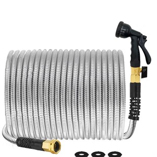 欧美款 便携 爆电商不锈钢园艺水管套装