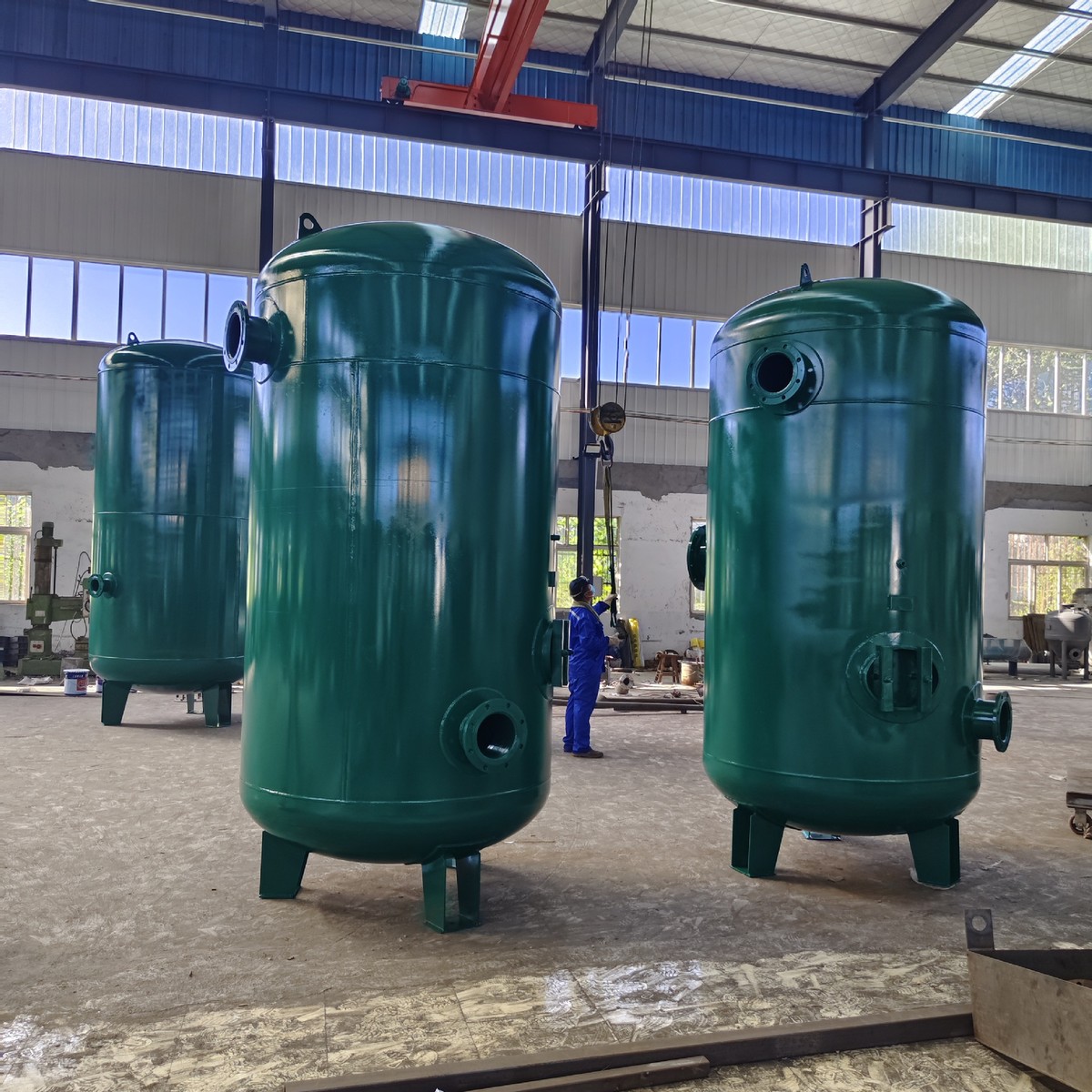 工厂地下来图加工水处理软化罐石英砂活性炭生活设计污水处理罐