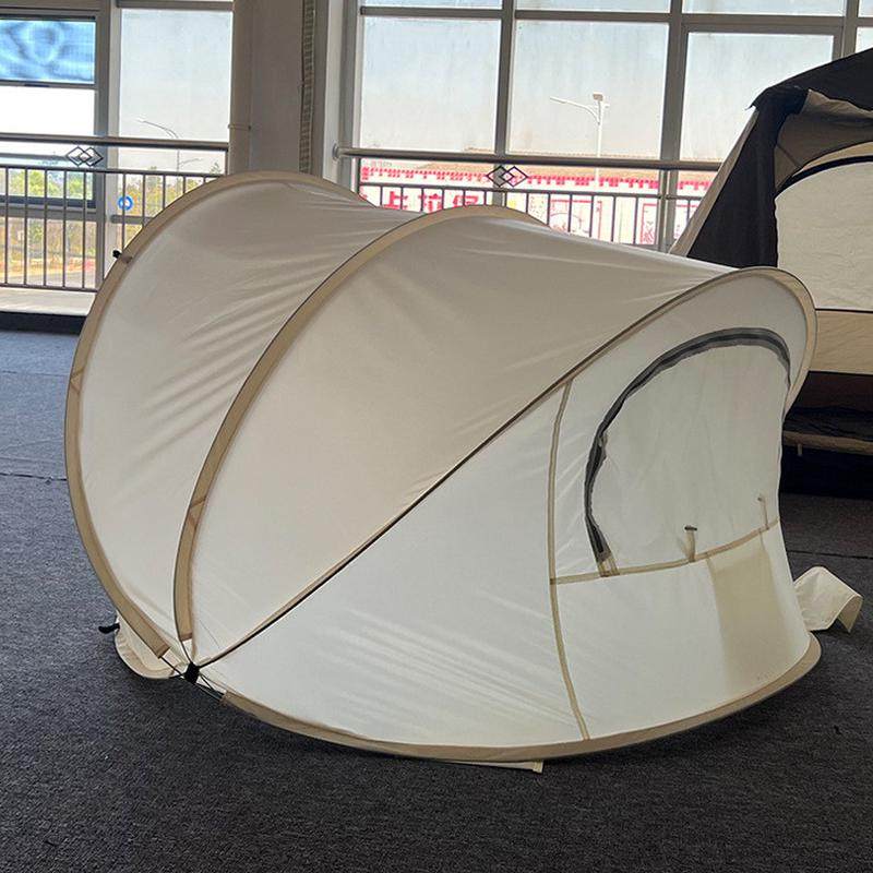 厂家直销沙滩帐篷多人户外休闲帐露营海边可折叠遮阳防晒防雨自动