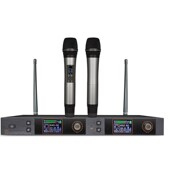 8777无线话筒一拖二麦克风UHF专业麦克风会议麦克风ktv麦克风