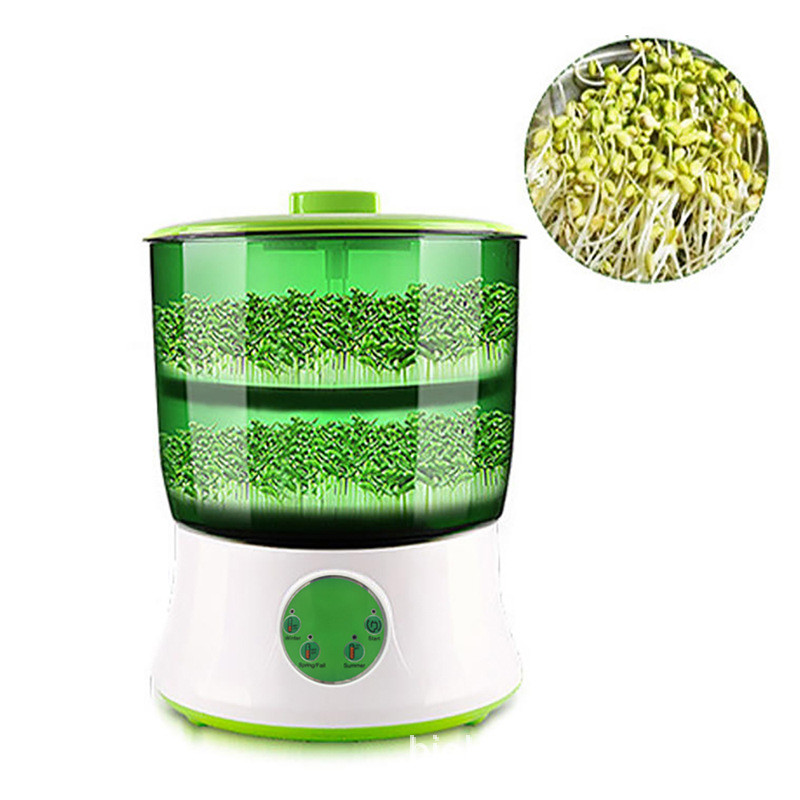 欧规美规英文版全自动家用豆芽机双层发芽苗机BeanSprout