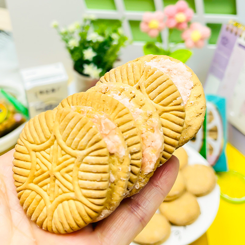 湖北特产橙汁夹心饼干8090后老牌子怀旧儿时童年记忆零食香橙子味