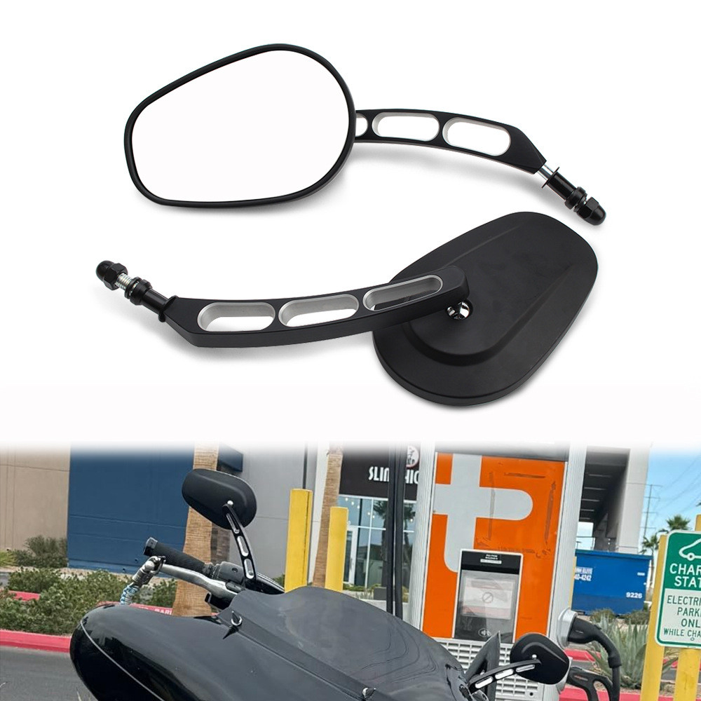 哈雷XL883 XL1200 X48 路王 滑翔 肥仔 戴娜改装CNC后视镜 反光镜