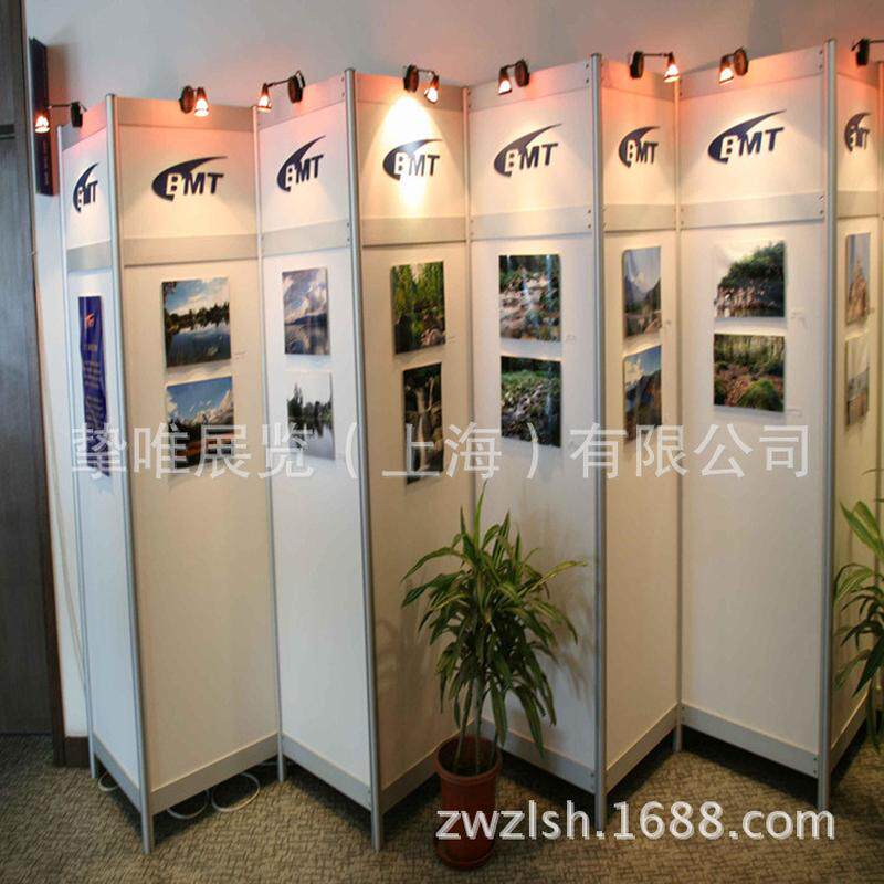 上海苏湖州无锡画展板墙八棱柱展板屏风广告立牌艺术板墙移动展板