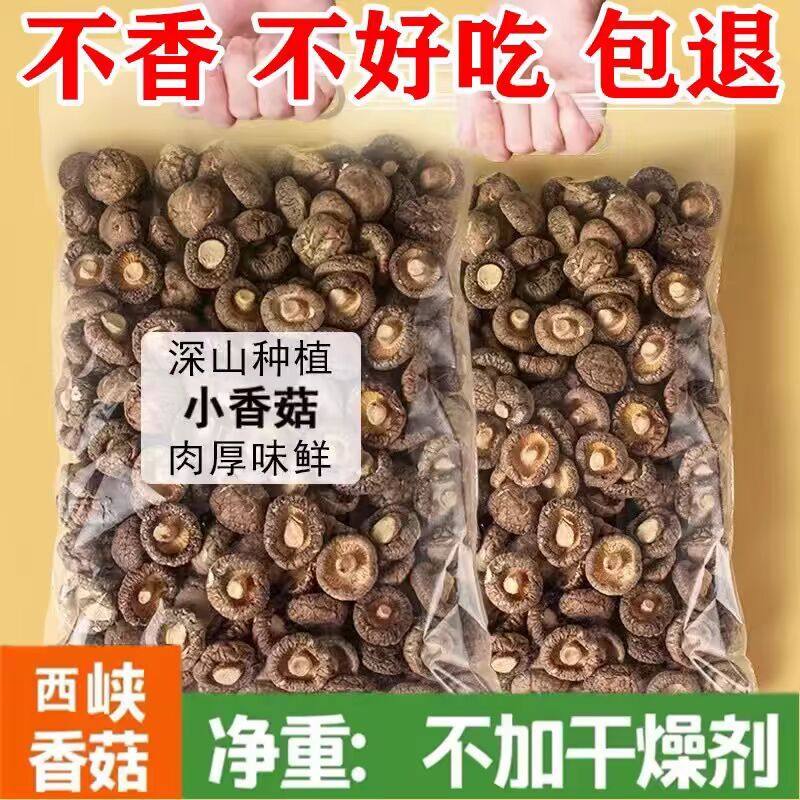 新货西峡香菇干货新货农家厚香菇净重包邮椴木菇菌菇无根蘑菇