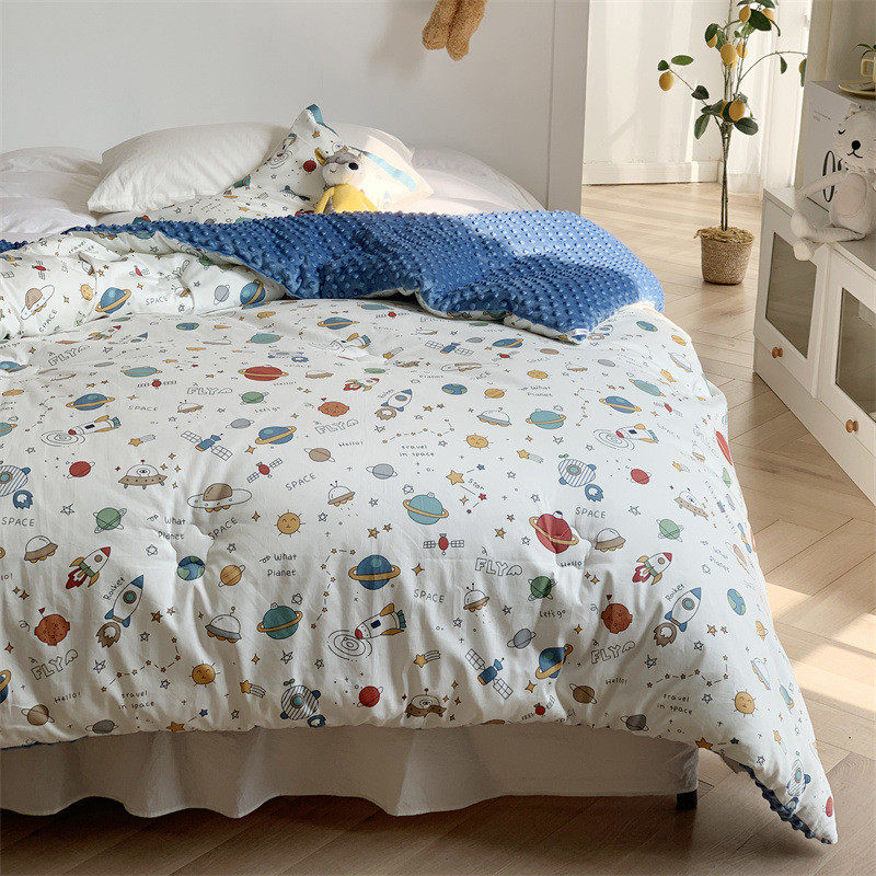 60支长绒棉儿童豆豆机可被洗全棉宝宝春秋被1.2秋冬幼儿园冬被,床上用品,化纤被,淘宝优惠券,粉丝福利购,淘宝优惠卷