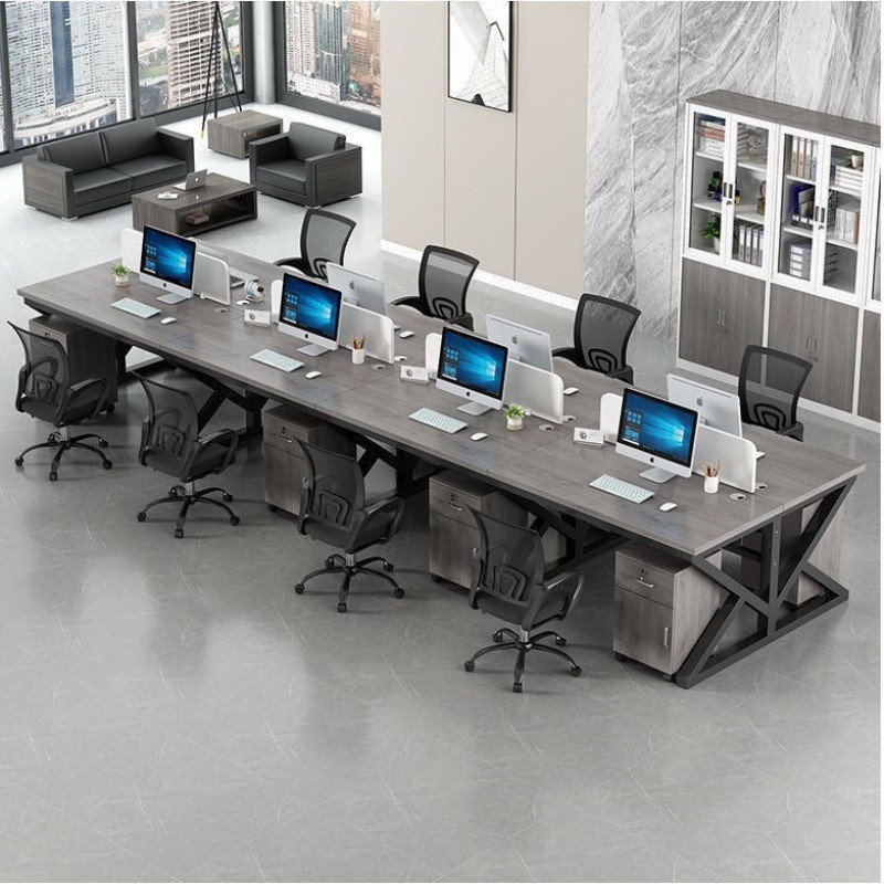 职员办公桌员工电脑桌2/4/6/人位卡座组合简约现代屏风工作位新款