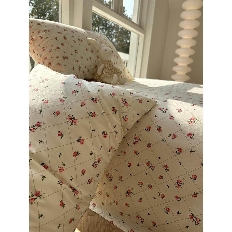 美式田园风小碎花纯棉床笠床罩1.35m1.8米全棉公寓床单单件保护套,床上用品,床单,淘宝优惠券,粉丝福利购,淘宝优惠卷