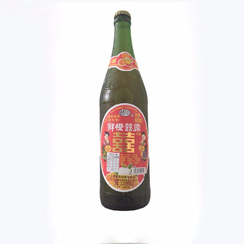 新货儿时味道云南文山特产麻栗坡香槟酒70后鲜橙囍露80后果味汽水
