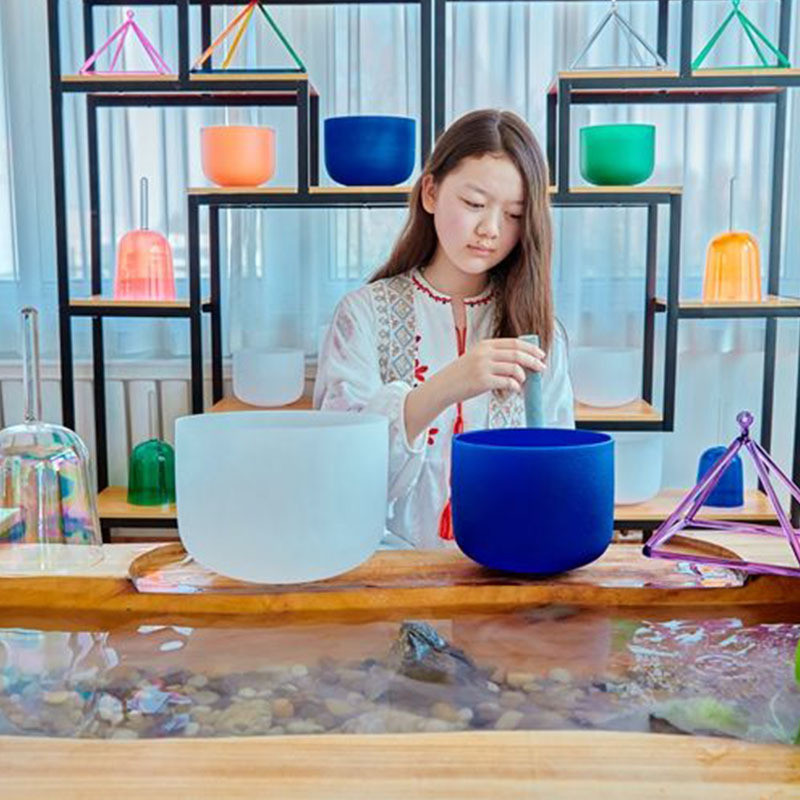 6-24寸送钵石英颂钵音乐碗厂家直销套装瑜伽静心减压音疗水晶棒垫