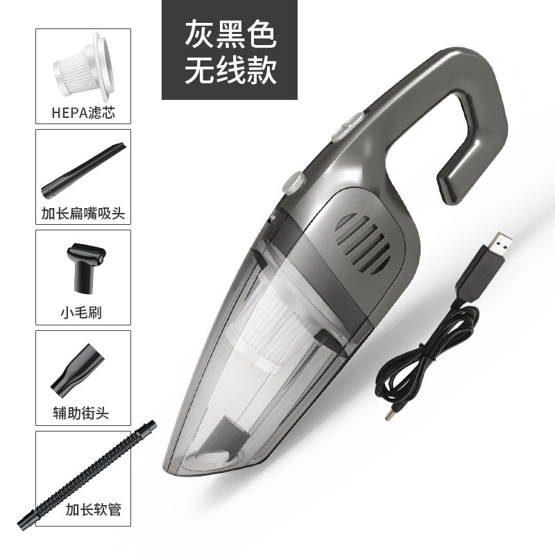车载1500mah吸尘器12v120w家用大功率干湿无线点烟器车用