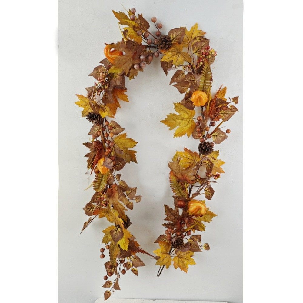 感恩节装饰秋季藤条仿真南瓜枫叶向日葵万圣节仿真藤蔓门挂,鲜花速递/花卉仿真/绿植园艺,仿真绿植,淘宝优惠券,粉丝福利购,淘宝优惠卷