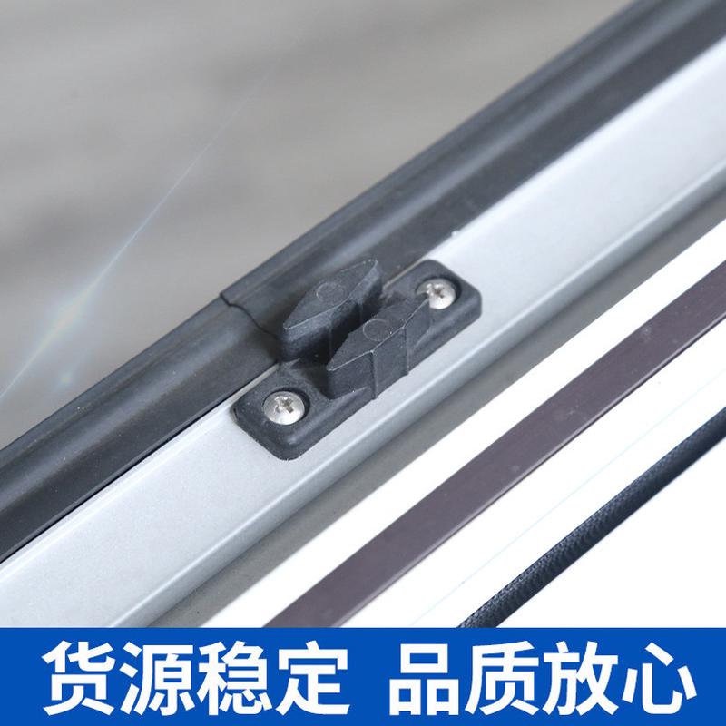 热销同发供应双层亚克力玻璃直角外外窗铝型材窗框房车方角推推窗