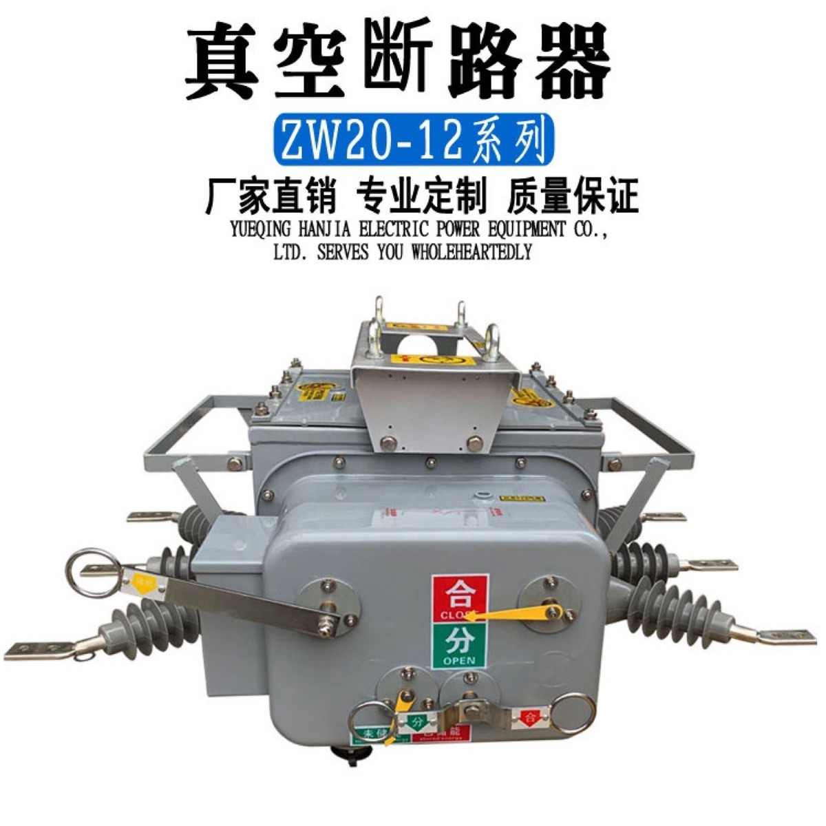 ZW20真空断路器户外高压ZW20-12FG/630带看门狗智能分界柱上开关