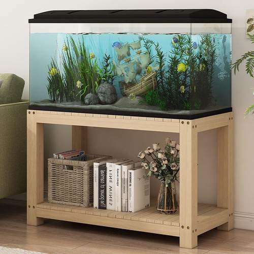 热销鱼缸架子实木家用客厅专用鱼缸桌子水族箱底座中小型底架底柜