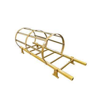 玻璃钢爬梯护笼地铁检查井垂直笼基坑护消防护栏爬梯