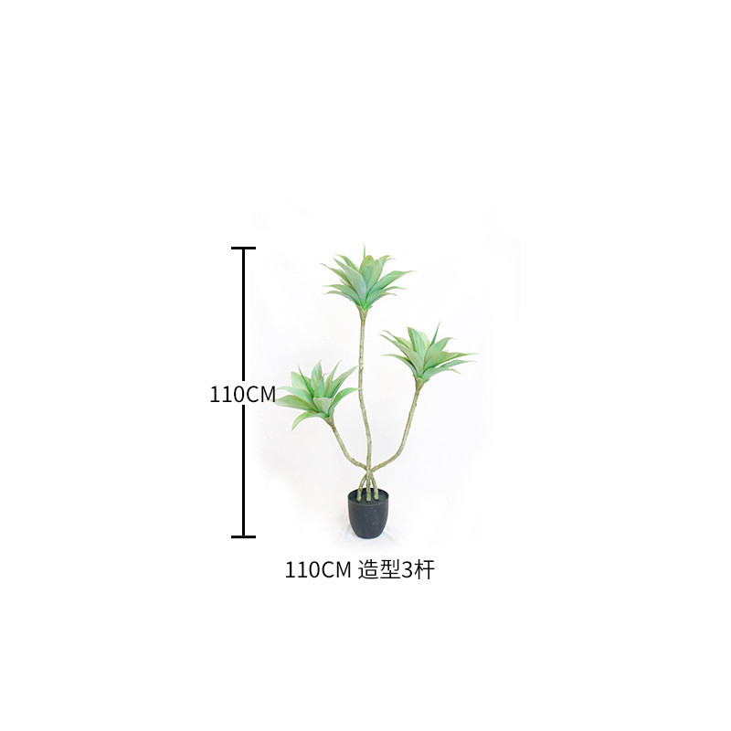 北欧风高端室内高度仿真睡莲树盆栽大型商场落地造景仿真绿植批发