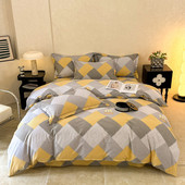 亲肤柔软全棉喷气简约磨毛加厚舒适床单被套 2025新款 爆款 四件套