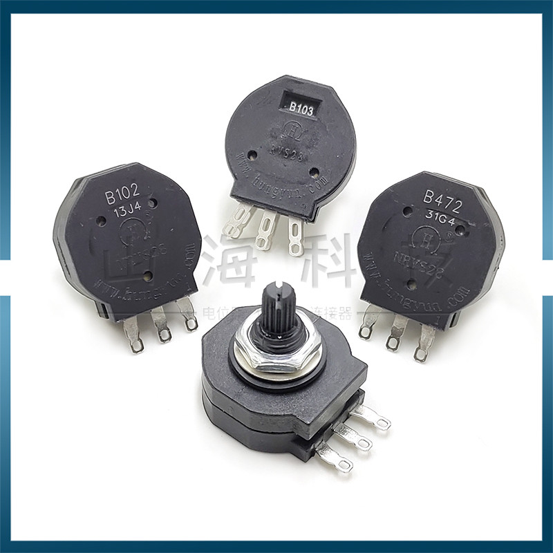 电焊机电流调节推力开关电位器 RVS28 B102 B103 B472 双联调速器