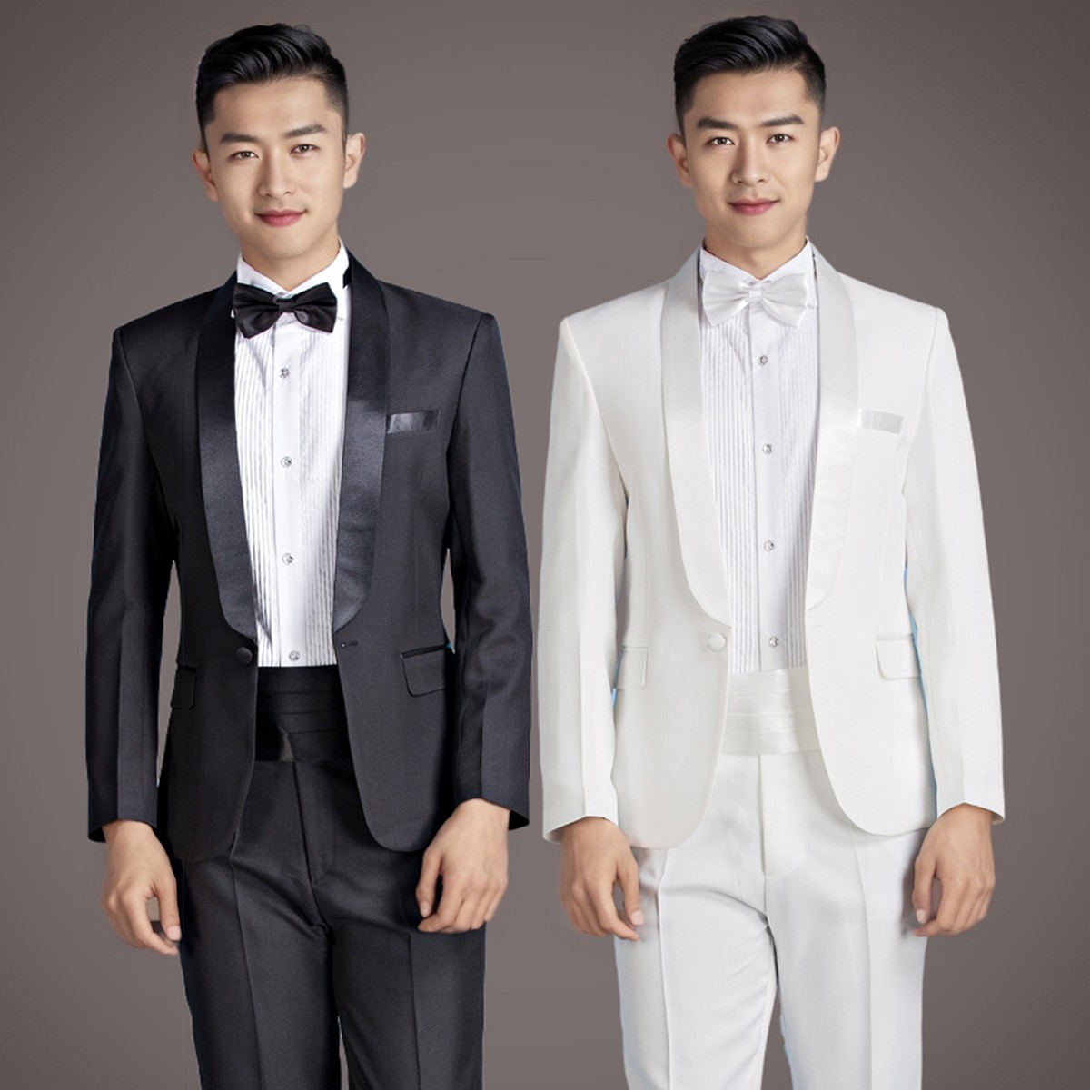 男士中老年大唱团演出套装主持人歌手乐队成人舞台表演