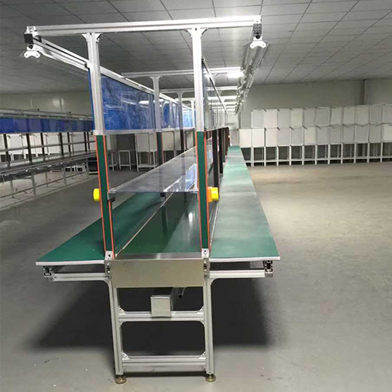 热销小型平面贴机械手注塑机传送带输送机标喷码机输送定 制流水