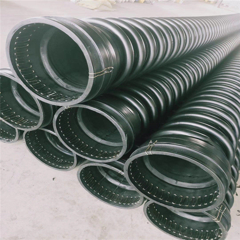 热销hdpe缠绕机构壁克拉管双壁波纹排污克拉市政工程聚乙烯pe排水