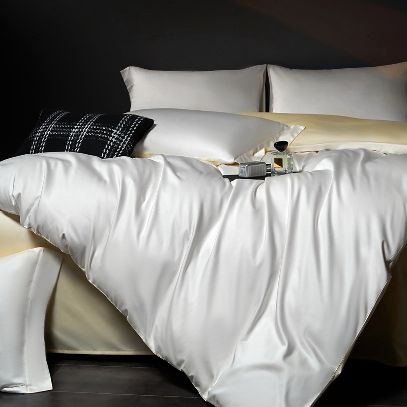 热销抗菌新款轻奢5a冬季100支长绒棉四件套床单被套酒店床上用品