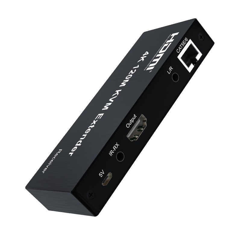原厂KVM120米4K延长器支持触屏显示器音频USB键盘