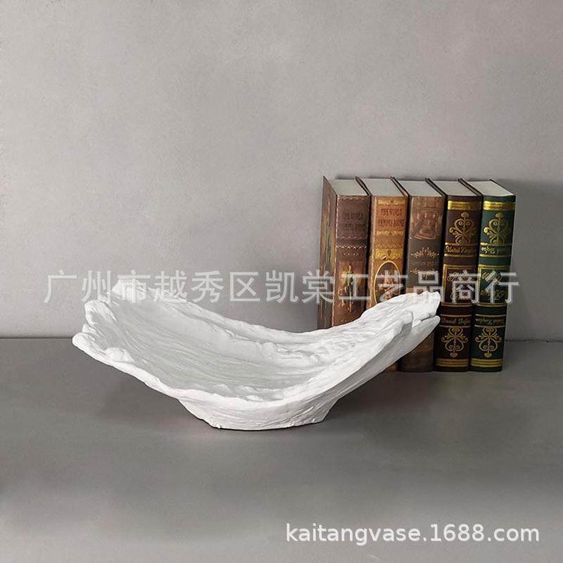 现代软装树脂桌面装饰盆热卖艺术干花器插花售楼部家装绿植摆件