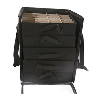 收纳箱大号五层圣诞球收纳盒抽屉无纺布透明pvc圣诞球现货提手箱