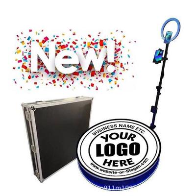 工厂热卖360 photo booth商品360度旋转拍摄台便携照相亭