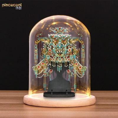 拼酷十里红妆点翠凤冠3D立体拼图手工diy金属拼装模型结婚礼物