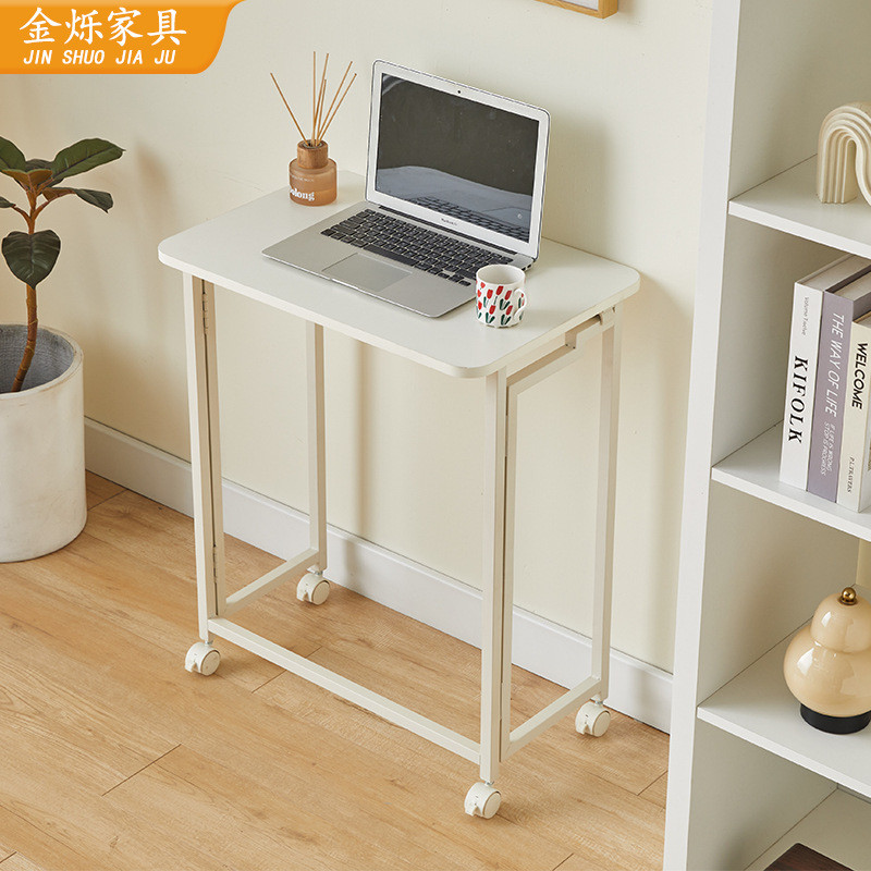 家用工作台学生卧室可移动写字办公桌床边小桌子可折叠移动电脑桌