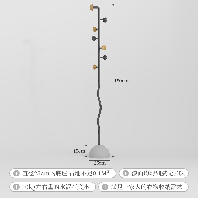 fnn1批发铁艺落地挂衣架立式衣帽架家用小客厅卧室现代简约晾衣服