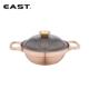 热销不锈钢双耳镀金煲仔锅 EAST东方厨具