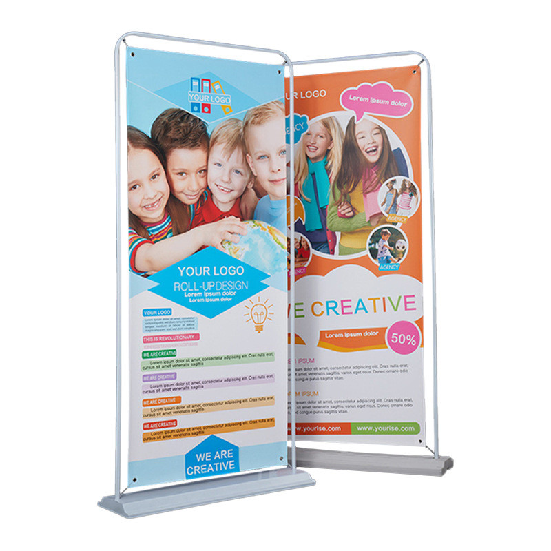 广告牌门型展架户外立式现货门型展示架pvc/pp纸海报架落地式批发