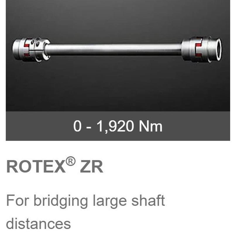 德国KTR-ROTEX-ZR型加长型梅花联轴器Forbridginglargeshaft