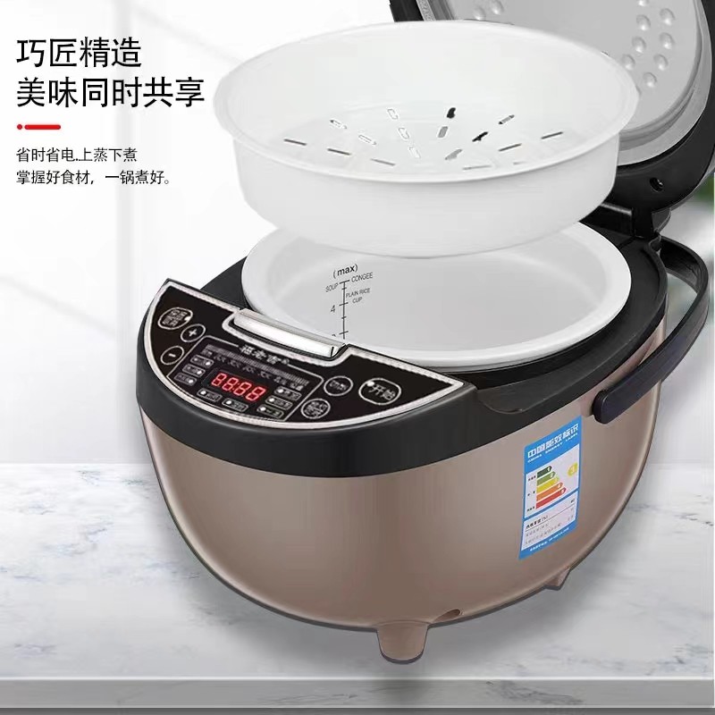真陶瓷内胆电饭煲家用电饭锅4L无涂层瓦胆健康养生锅煮粥煲汤电煮