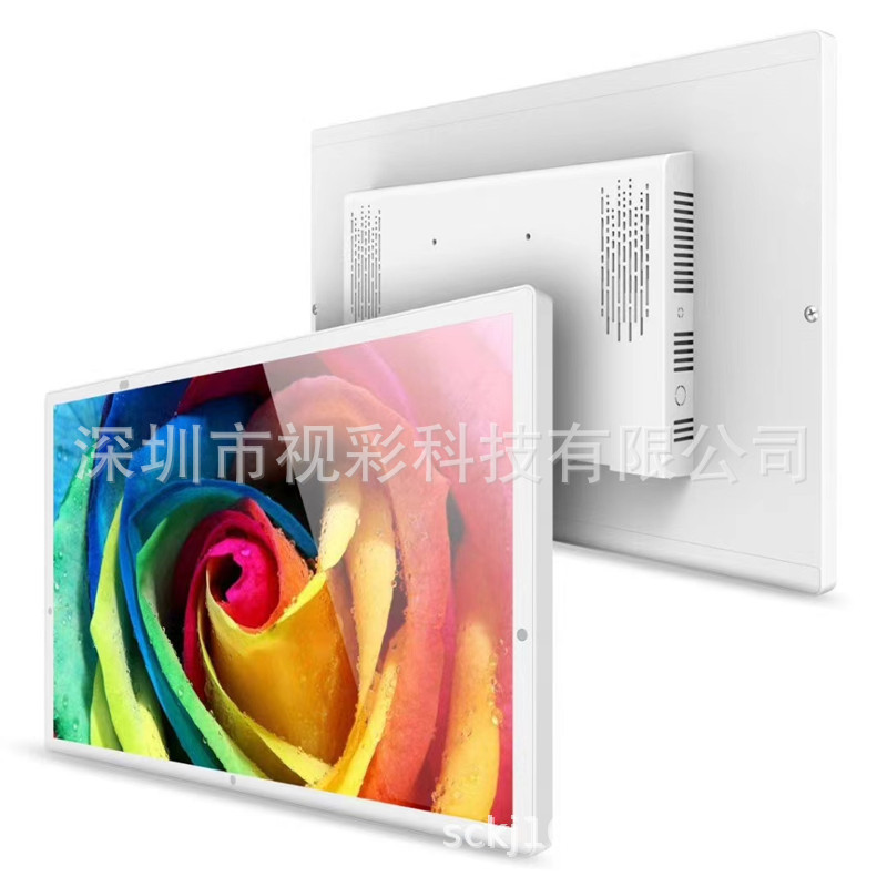21.5寸32寸高清壁挂楼宇网络版广告机触摸一体机支持远程发布管理