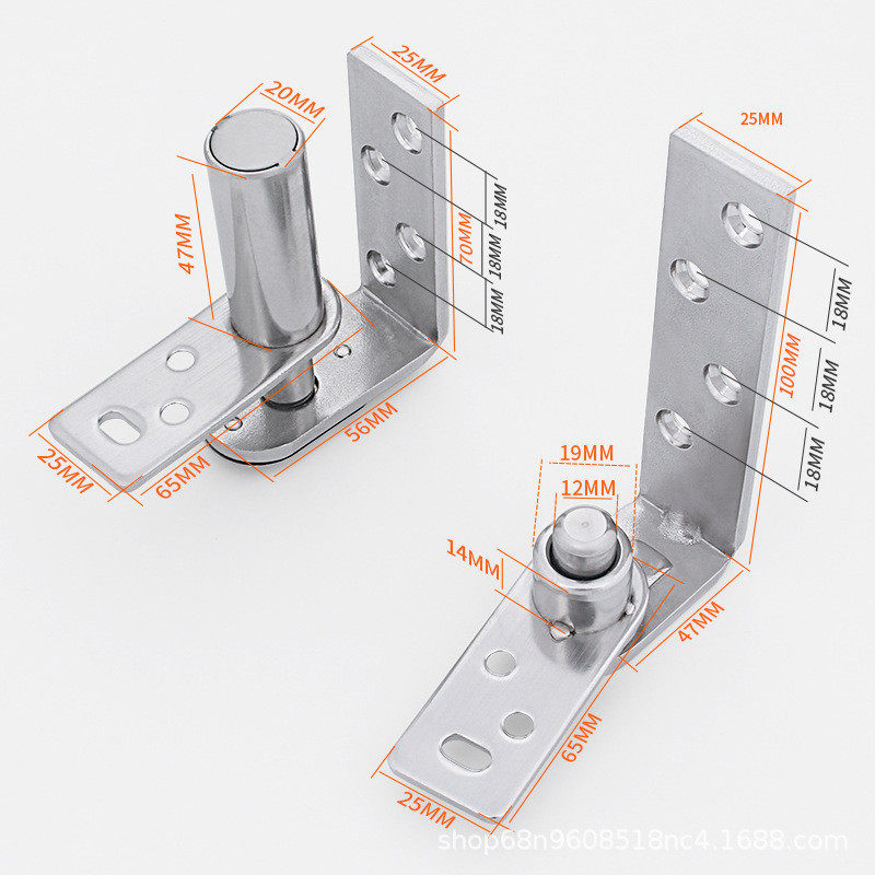 上下合页自动回位304不锈钢门天地合页铰链 宠物屋木栅门旋转门轴