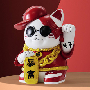 品质仁 树脂工艺品 外贸达  暴富招财猫  家居软装好物装饰品摆件