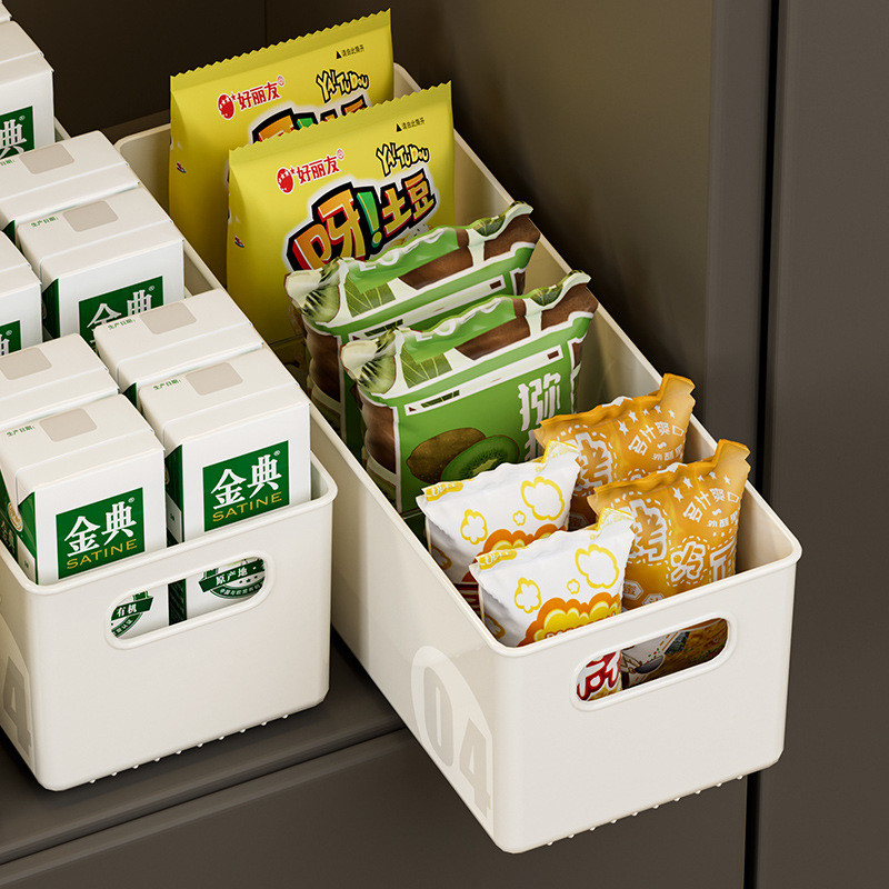 厨房橱柜收纳盒抽屉式冰箱桌面厨具调料整理架零食杂物置物收纳筐