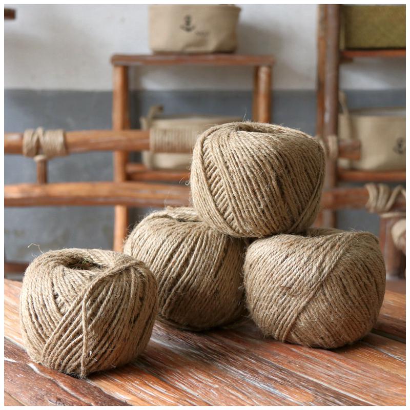 麻绳绳子diy材料粗细手工编织网格照片墙装饰品麻线捆绑绳复古风