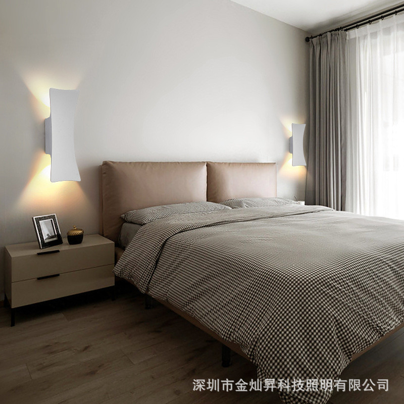 北欧现代简约壁灯客厅卧室床头室外庭院花园阳台别墅大门防水灯具