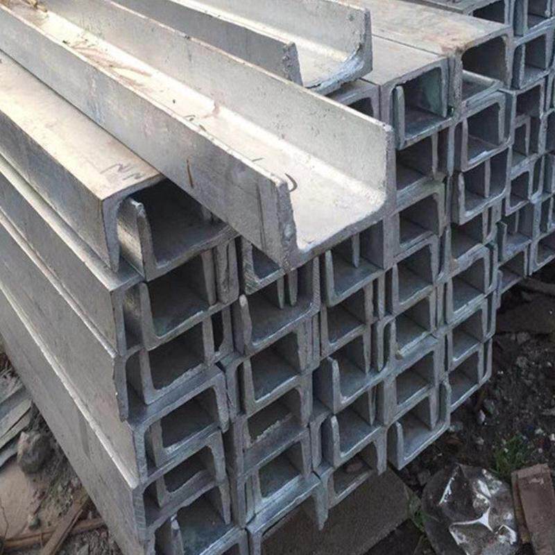 定制热镀锌件工地用转接槽钢高锌层槽钢加工开孔c型槽钢q235b