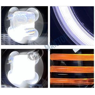 热销适用2007-2021杠兰德酷路fj79皮卡大灯尾灯后后年灯中网前脸